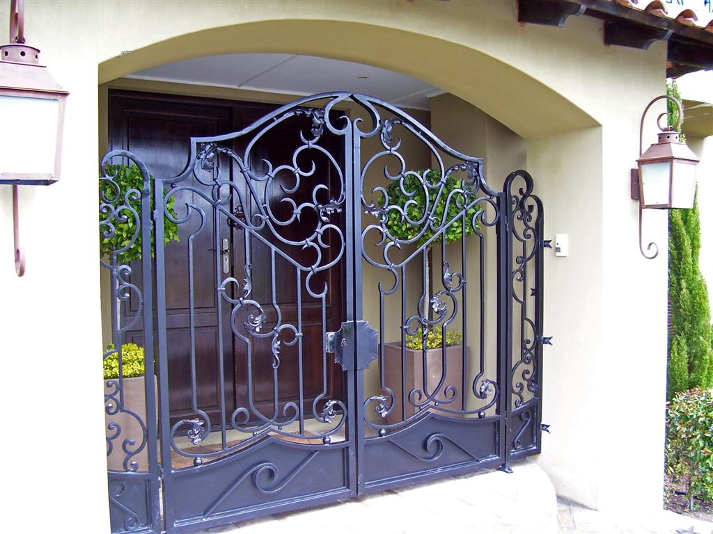 Wrought iron gates